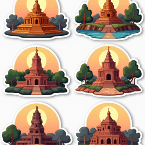 Temples & Holy Sites - Sticker Sheet v20